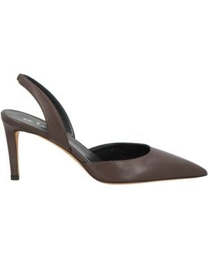 Kiton Dark Court Shoes Leather - Metallic