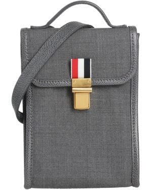 Thom Browne Cross-Body Bag Textile Fibers - Gray