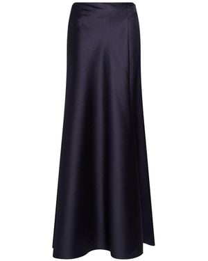 Alberta Ferretti Maxi Skirt Polyester, Silk - Blue