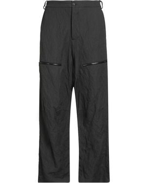 Masnada Charcoal Pants Cotton, Wool, Metallic Fiber - Gray