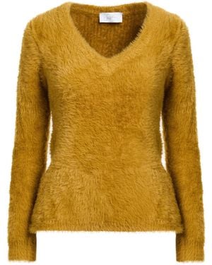 Soallure Mustard Sweater Polyamide - Yellow