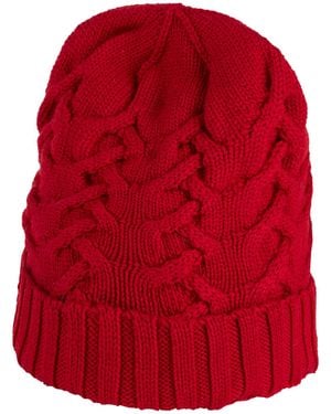 Paolo Pecora Hat Merino Wool - Red