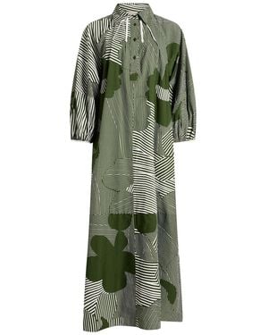 LOVEBIRDS Maxi Dress Cotton - Green