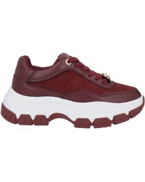 Guess Burgundy Sneakers Synthetic Material, Textile Fibers - Purple