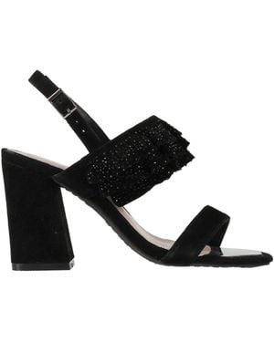 Alma En Pena. Sandals Leather - Black