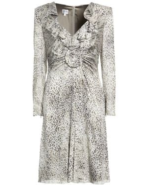 Armani Collezioni Midi Dress Viscose, Silk - Gray