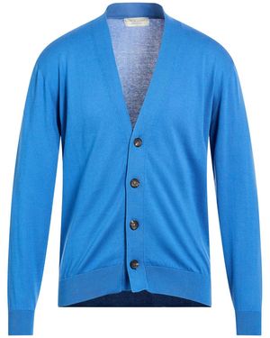 FILIPPO DE LAURENTIIS Cardigan Cotton - Blue