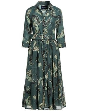 Samantha Sung Midi Dress Wool - Green