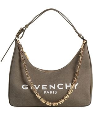 Givenchy Shoulder Bag Textile Fibers, Leather - Gray
