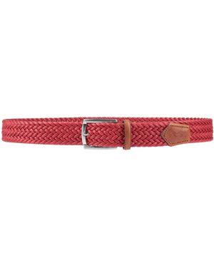 Harmont & Blaine Belt Cotton, Leather - Red
