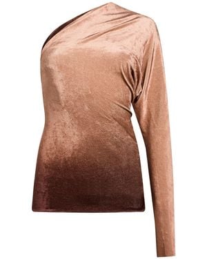 Rick Owens Mauve Top Viscose, Polyamide - Brown