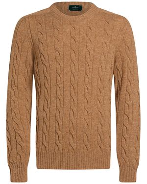 Gran Sasso Camel Jumper Virgin Wool - Brown