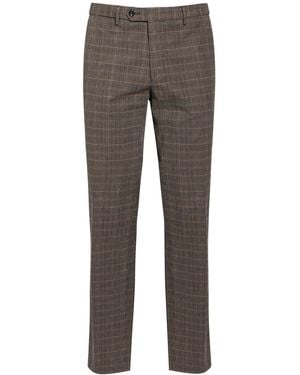 Berry & Brian Charcoal Pants Cotton, Viscose, Polyester, Elastane - Gray