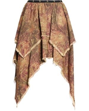 R13 Antique Rose Midi Skirt Cotton - Pink
