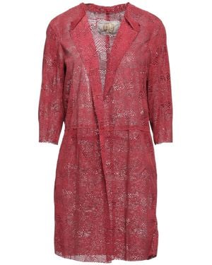 Vintage De Luxe Overcoat & Trench Coat - Red