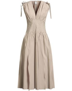 Maison Rabih Kayrouz Midi Dress Polyester, Cotton - Natural