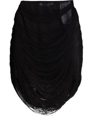 The Attico Mini Skirt Viscose, Polyamide - Black