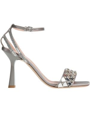 Alberta Ferretti Sandals Textile Fibres - Metallic