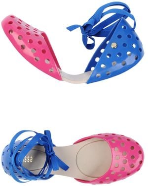 Melissa Fuchsia Ballet Flats Pvc - Blue