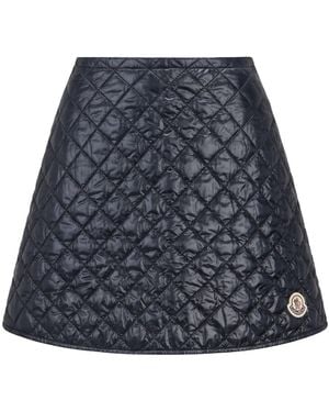 Moncler Mini Skirt Polyester - Blue
