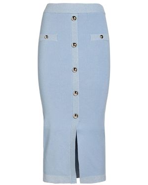 No Secrets Midi Skirts - Blue