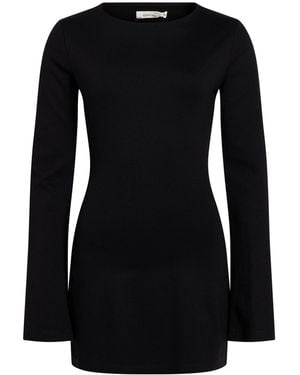 Nostrasantissima Mini Dress Viscose, Polyamide, Elastane - Black