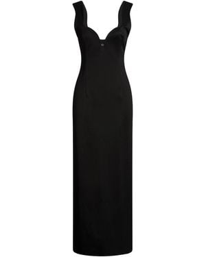 Galvan London Maxi Dress Viscose, Polyamide, Elastane - Black