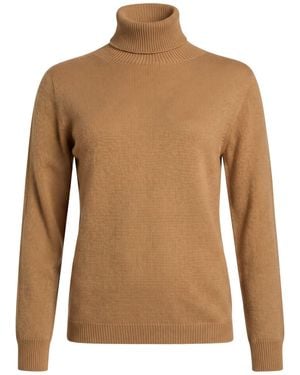 Jucca Camel Turtleneck Cashmere - Brown