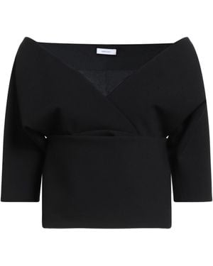 Ferragamo Top Wool, Polyamide, Elastane - Black