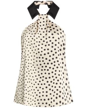 Hanita Ivory Top Polyester, Elastane - White