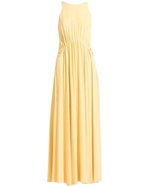 Erika Cavallini Semi Couture Maxi Dress Viscose, Acetate - Metallic