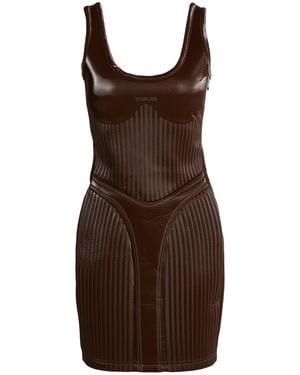 Mugler Mini Dress - Brown