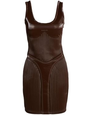 Mugler Mini Dress - Brown