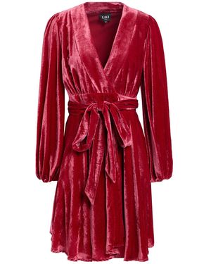 LAVI COUTURE Mini Dress Viscose, Nylon - Red