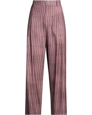 Pierre Louis Mascia Brick Trousers Wool - Red