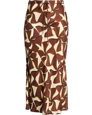 Ottod'Ame Midi Skirts - Brown