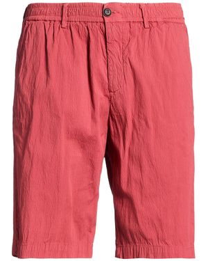 White Sand Brick Shorts & Bermuda Shorts Cotton, Elastane - Red