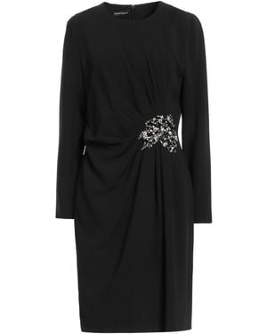 Emporio Armani Midi Dress Viscose, Acetate, Elastane - Black