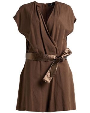 Fracomina Playsuit Viscose, Linen - Brown