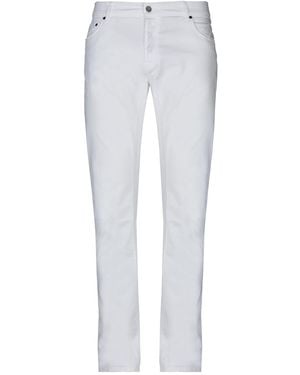 Daniele Alessandrini Trousers Cotton, Elastane - White