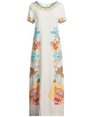 Raffaela D'angelo Maxi Dress Viscose, Lurex - White