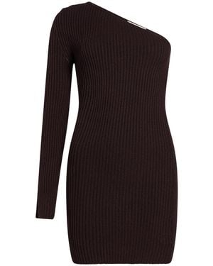 ViCOLO Dark Mini Dress Viscose, Polyester, Nylon - Black