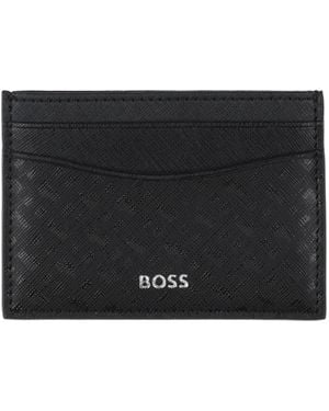 BOSS Cardholder Leather - Black
