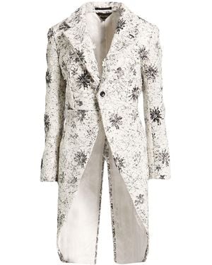 Comme des Garçons Coat Polyester, Polyurethane - White