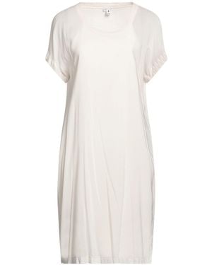 European Culture Midi Dress Viscose, Rubber - White