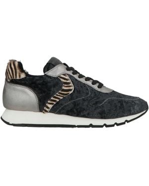Voile Blanche Sneakers Leather, Textile Fibers - Black