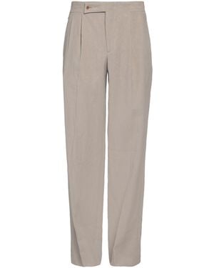 Giorgio Armani Sand Trousers Linen - Grey
