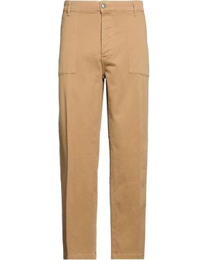 Saucony Camel Trousers Cotton, Elastane - Natural