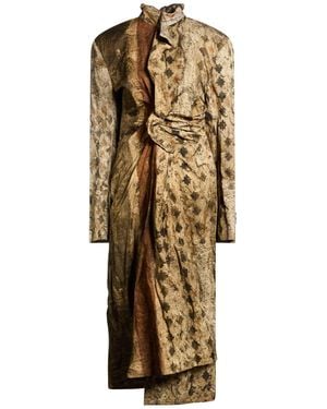 Uma Wang Midi Dress Viscose, Cotton, Metallic Fiber