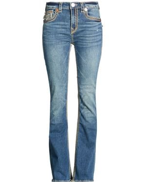 TRUE RELIGION Jeans Cotton, Polyester, Rayon, Elastane - Blue